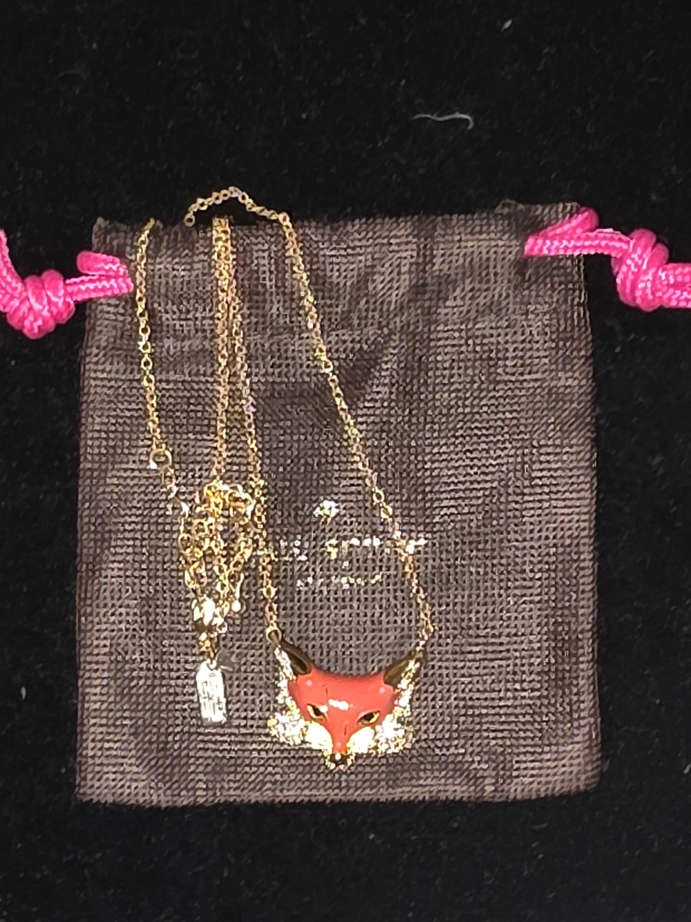 kate spade Gold-tone Necklace with Red Fox Pendant